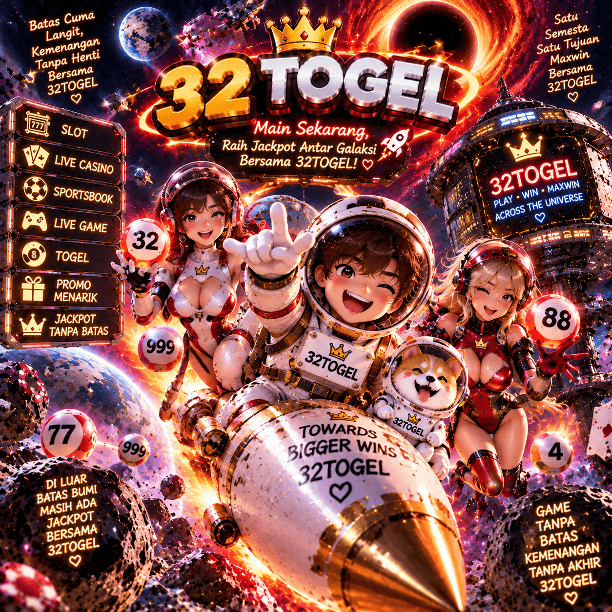 Banner 32TOGEL Cyber Blue